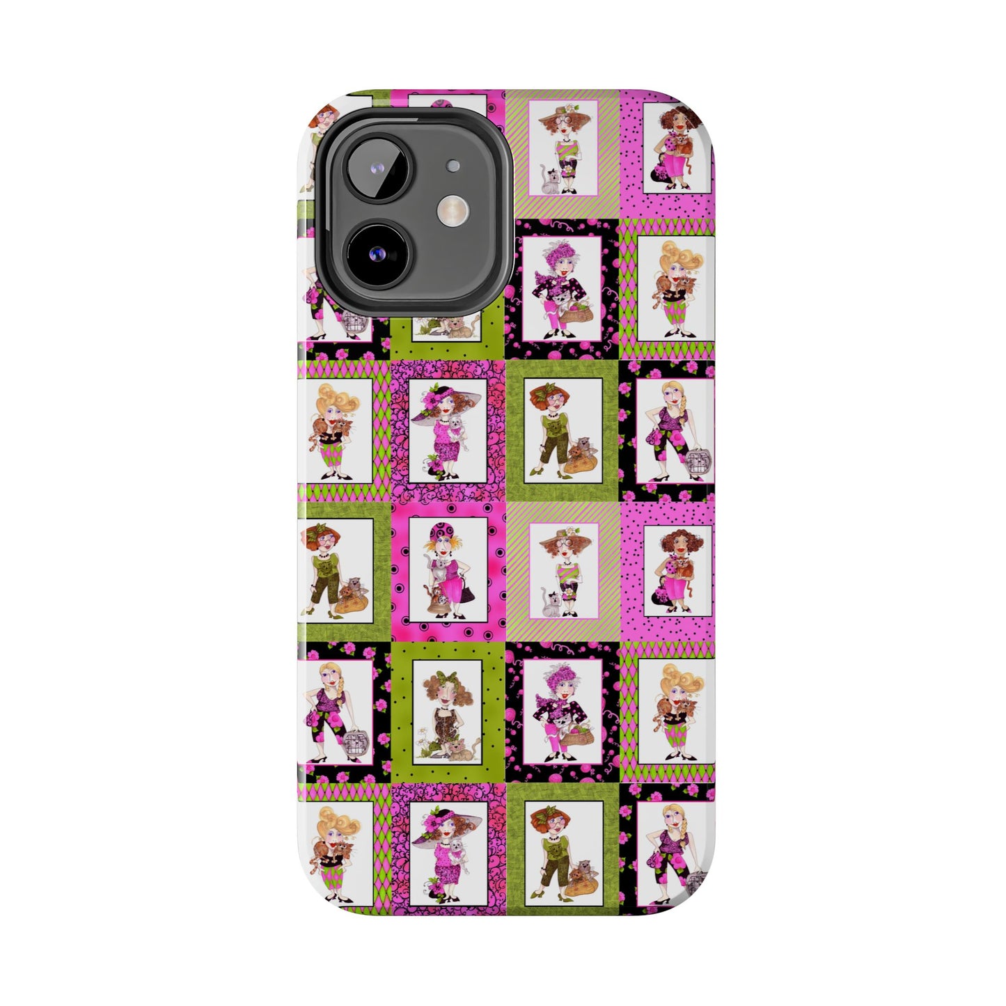 Cat Ladies Cerise Phone Case
