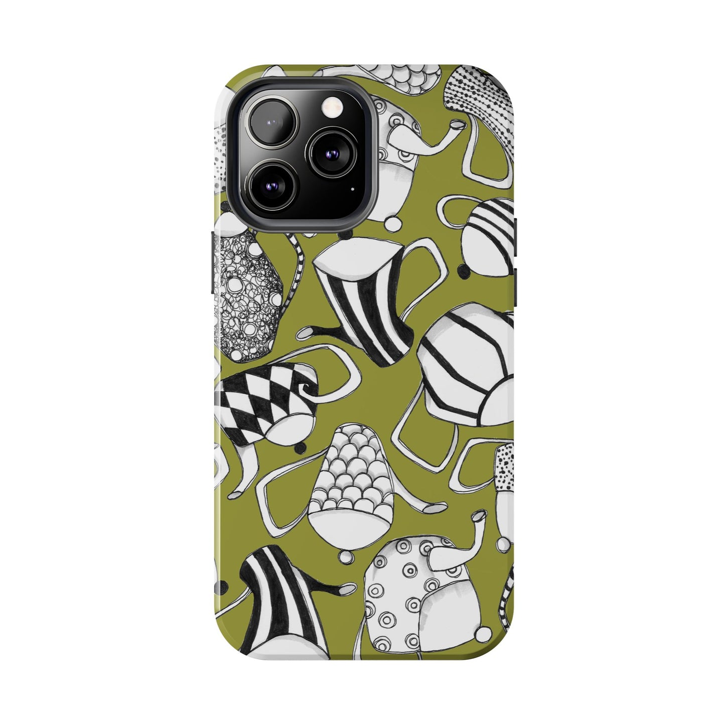 Coffee, Tea Anyone? Green Phone Case