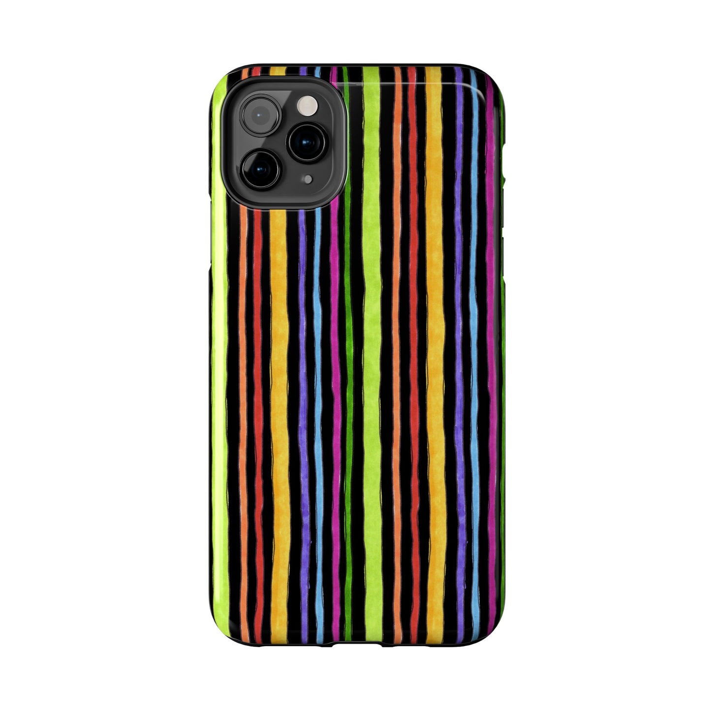 Stripe Fancy Black Phone Case