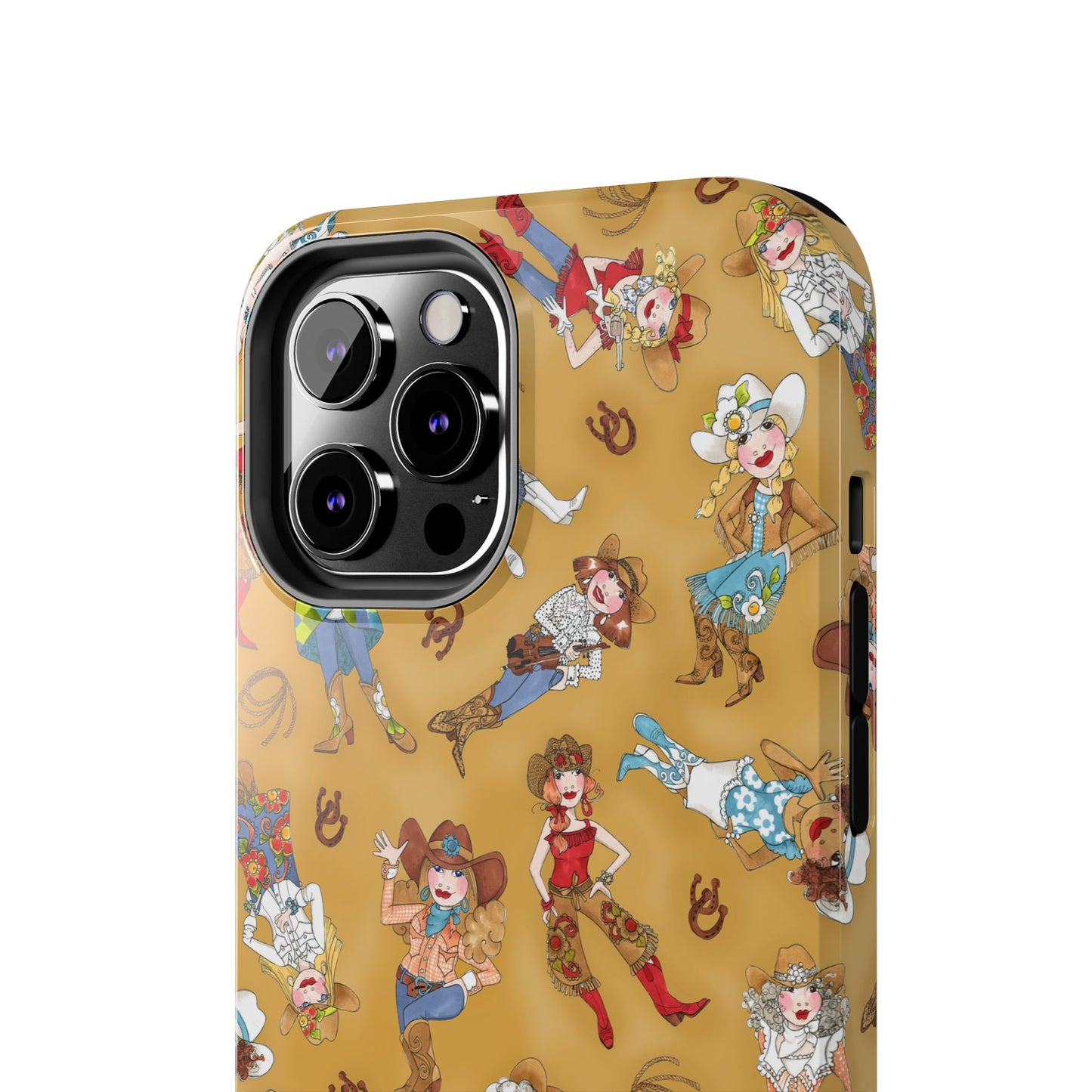 Tossed Cowgirls Tan Phone Case