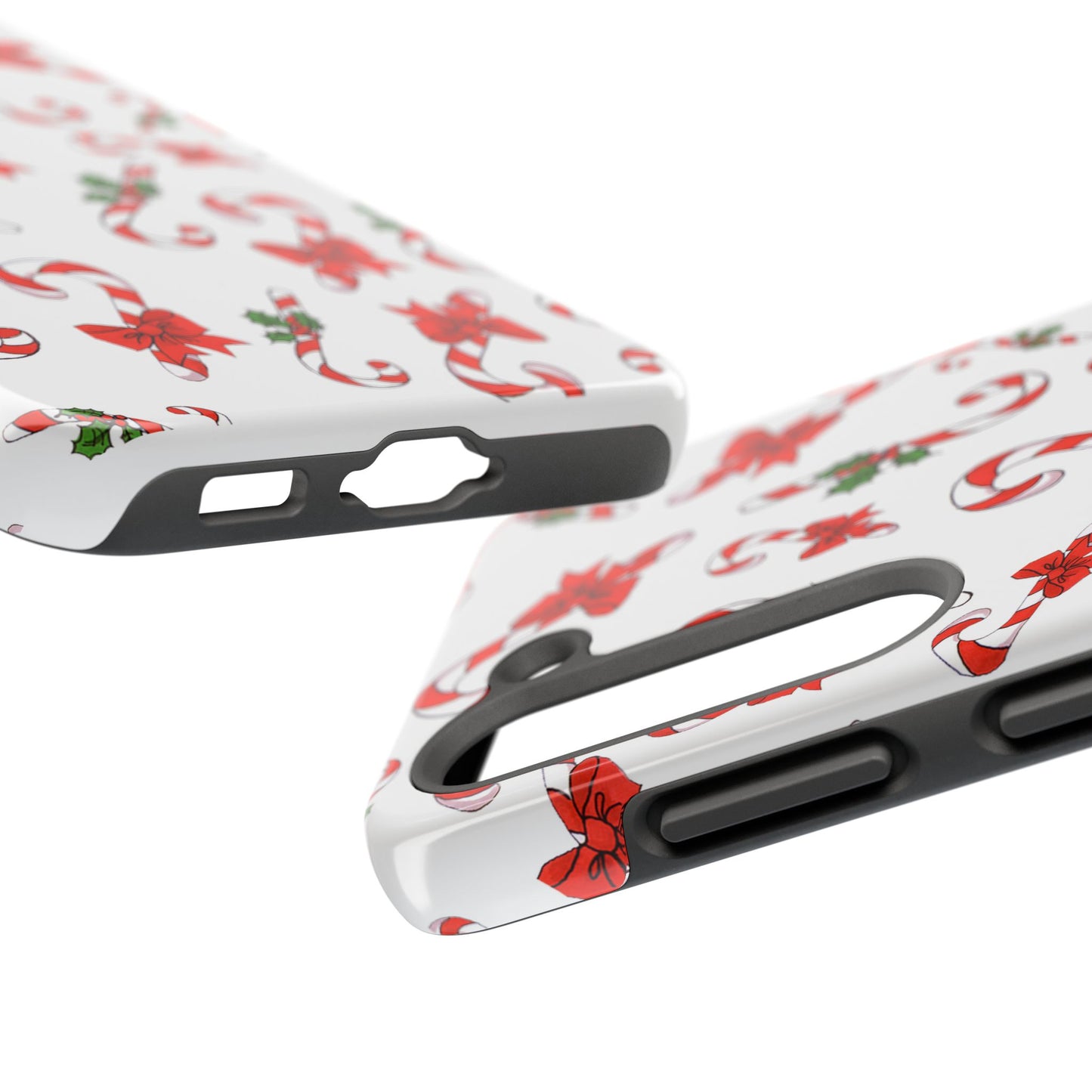 Candy Cane Crowd White Phone Case