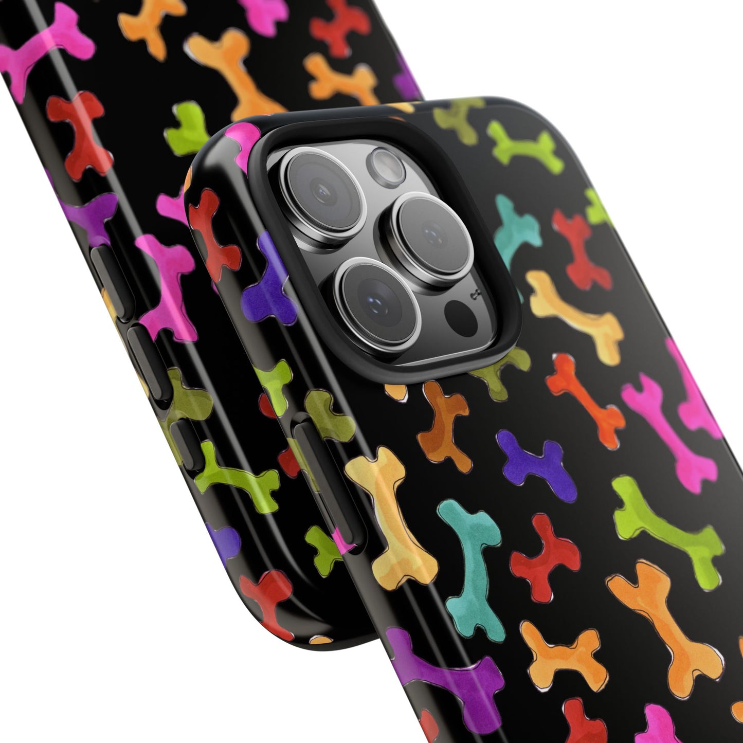 Happy Bones Black Phone Case