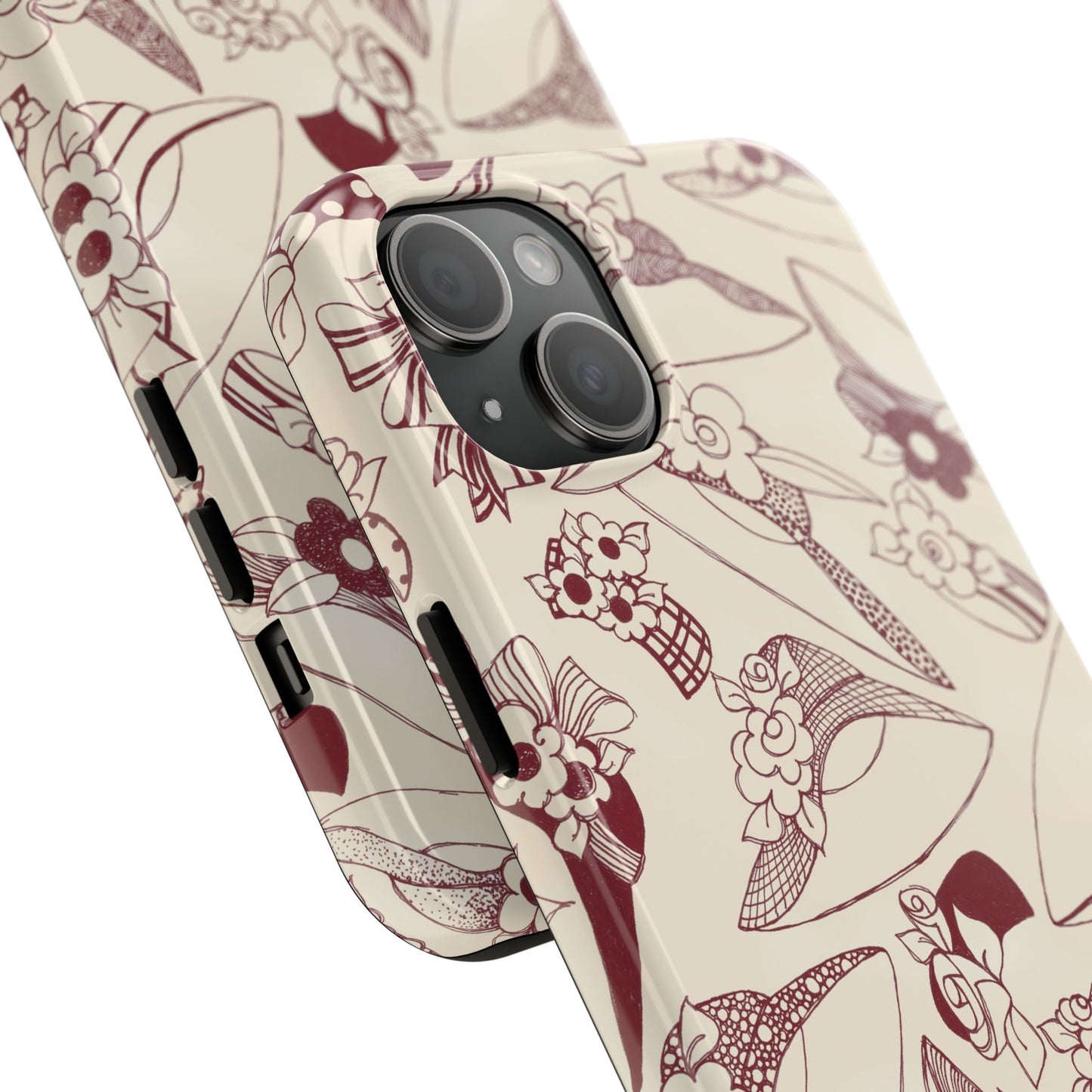 Millinery Ivory / Red Phone Case