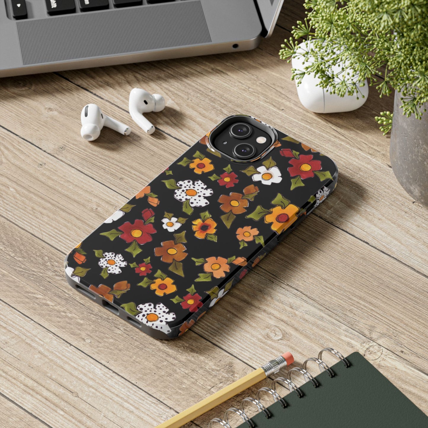 Spice Posie Black Phone Case