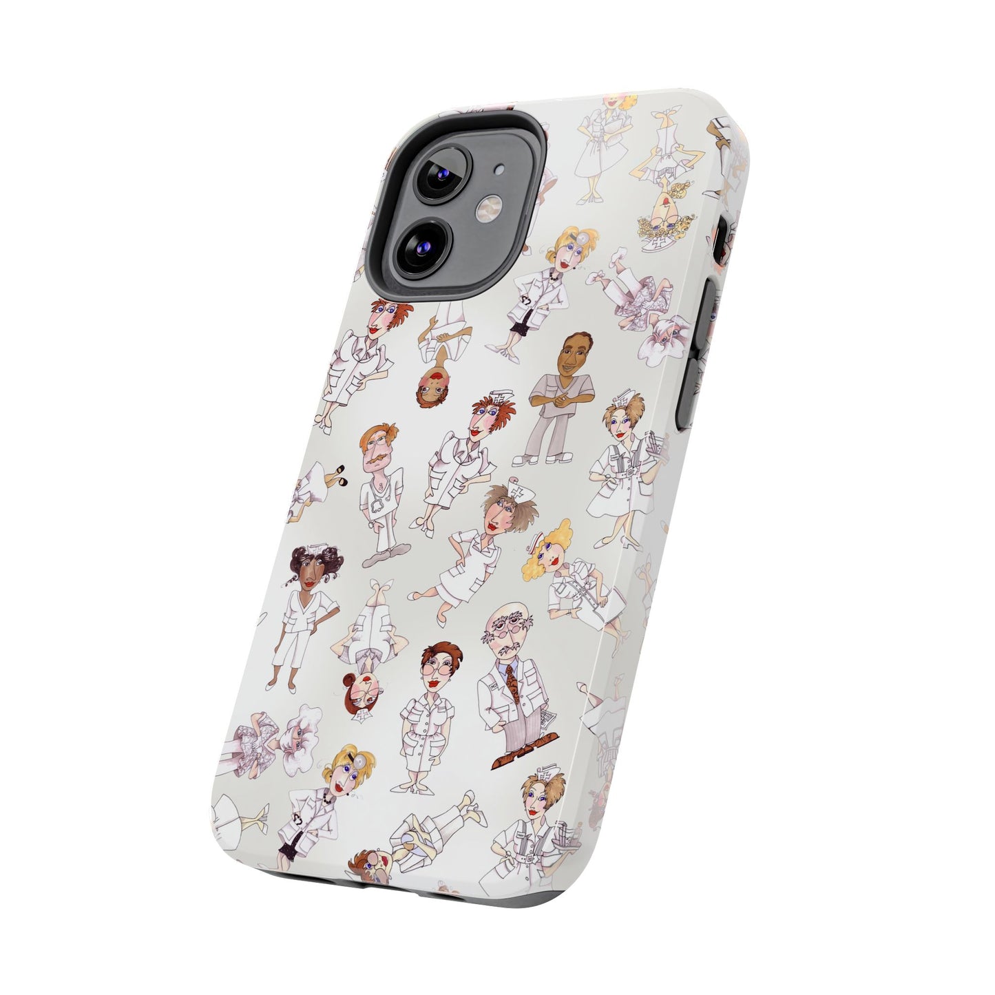 Tossed Nurses Gray Phone Case