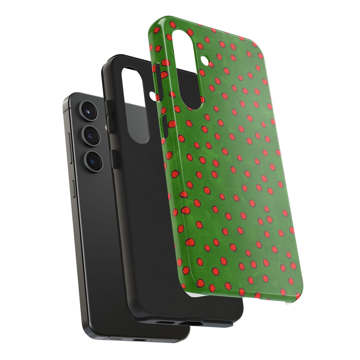Dinky Dots Green / Red Phone Case