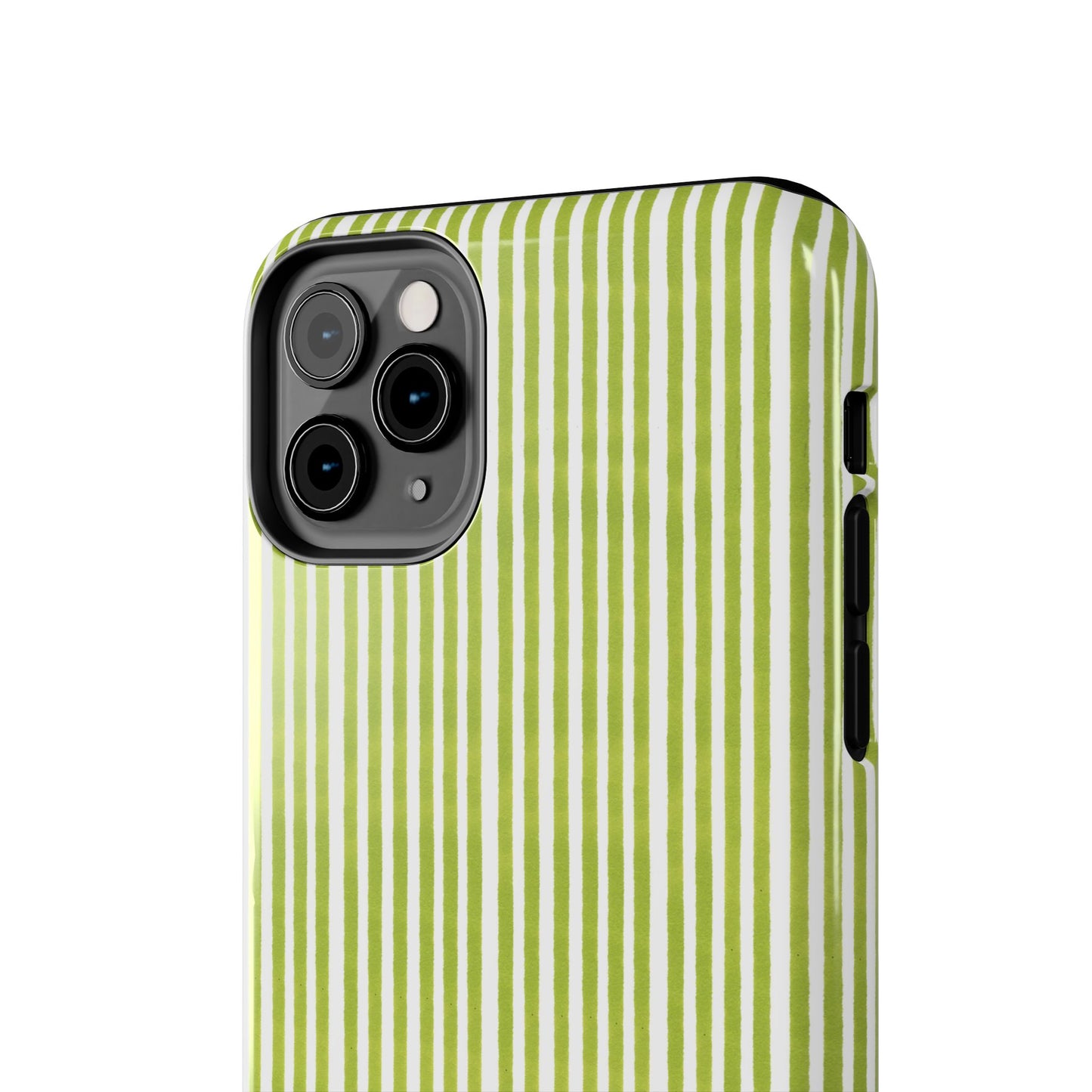 Lazy Stripe Lime Phone Case
