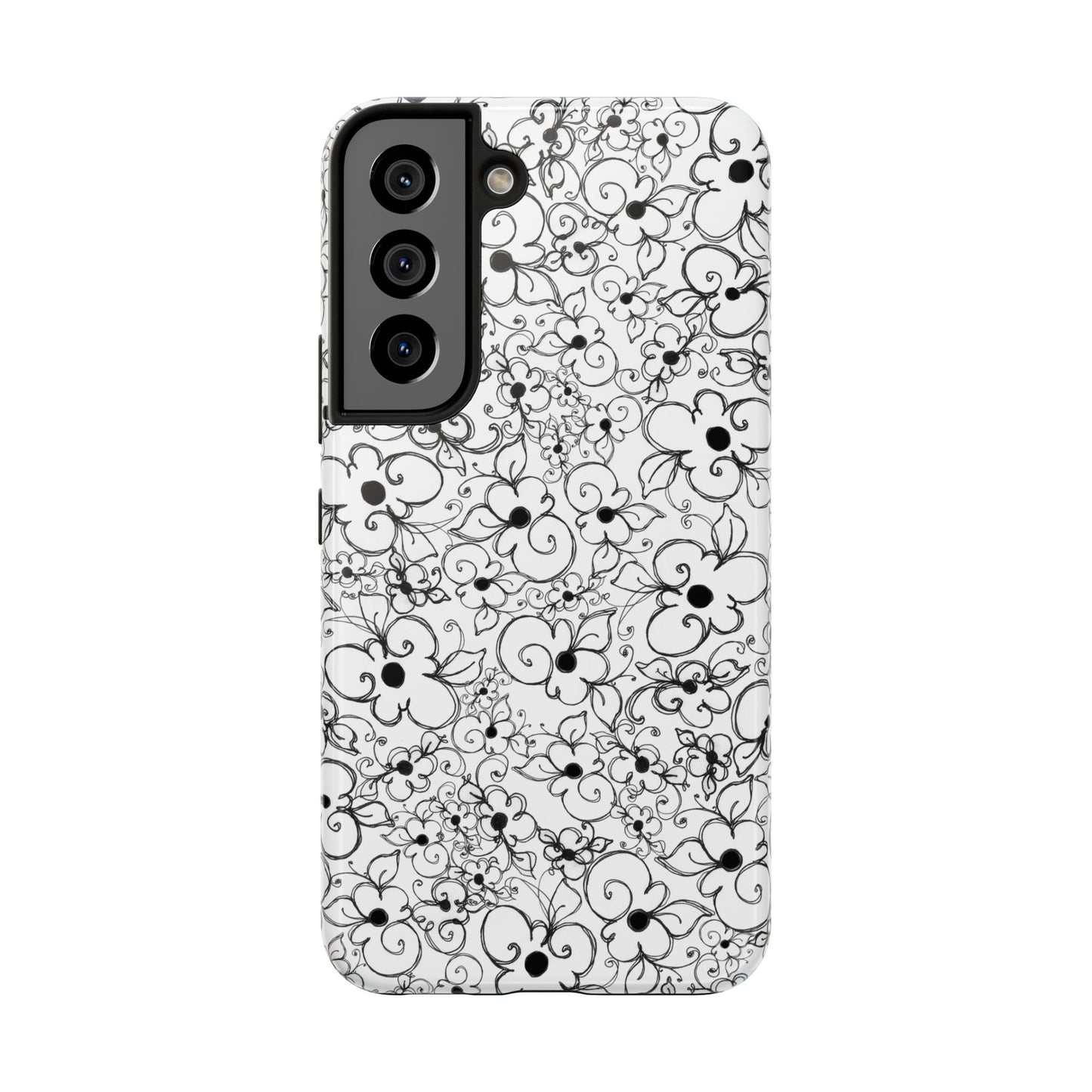 Dog Daisies White Phone Case