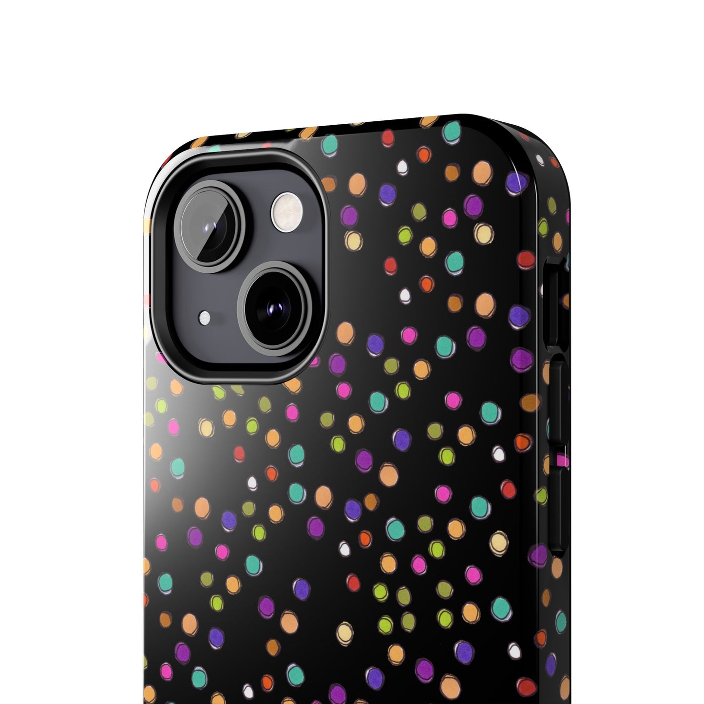 Dog Dots Black Phone Case