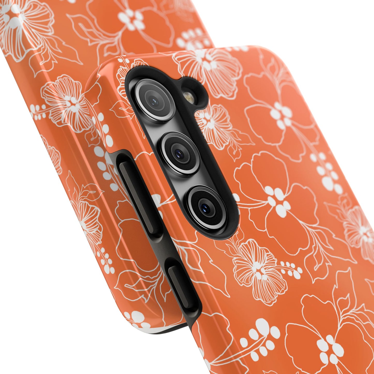Lacey Hibiscus Coral Phone Case