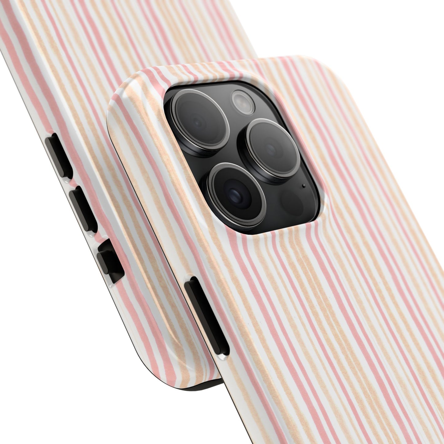 Tri Stripe Peach Phone Case