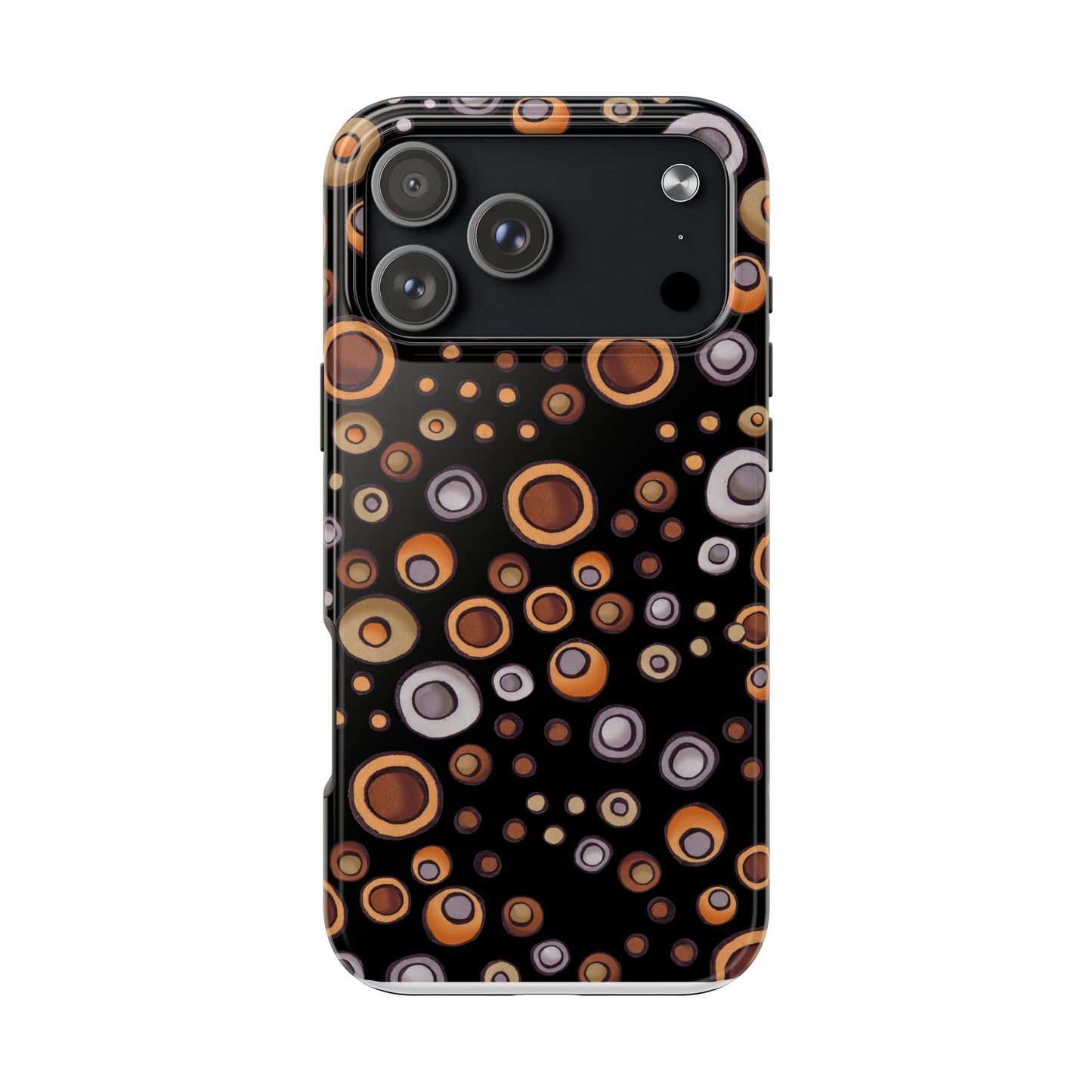 Doggy Dots Black Phone Case