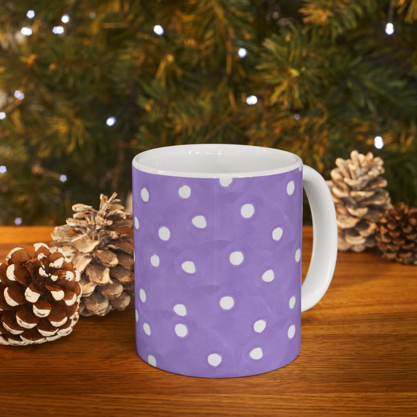 Curious Purple Dots Cup