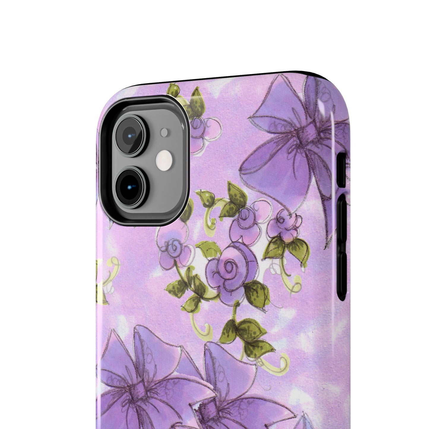 Bows & Flowers Purple Phone Case
