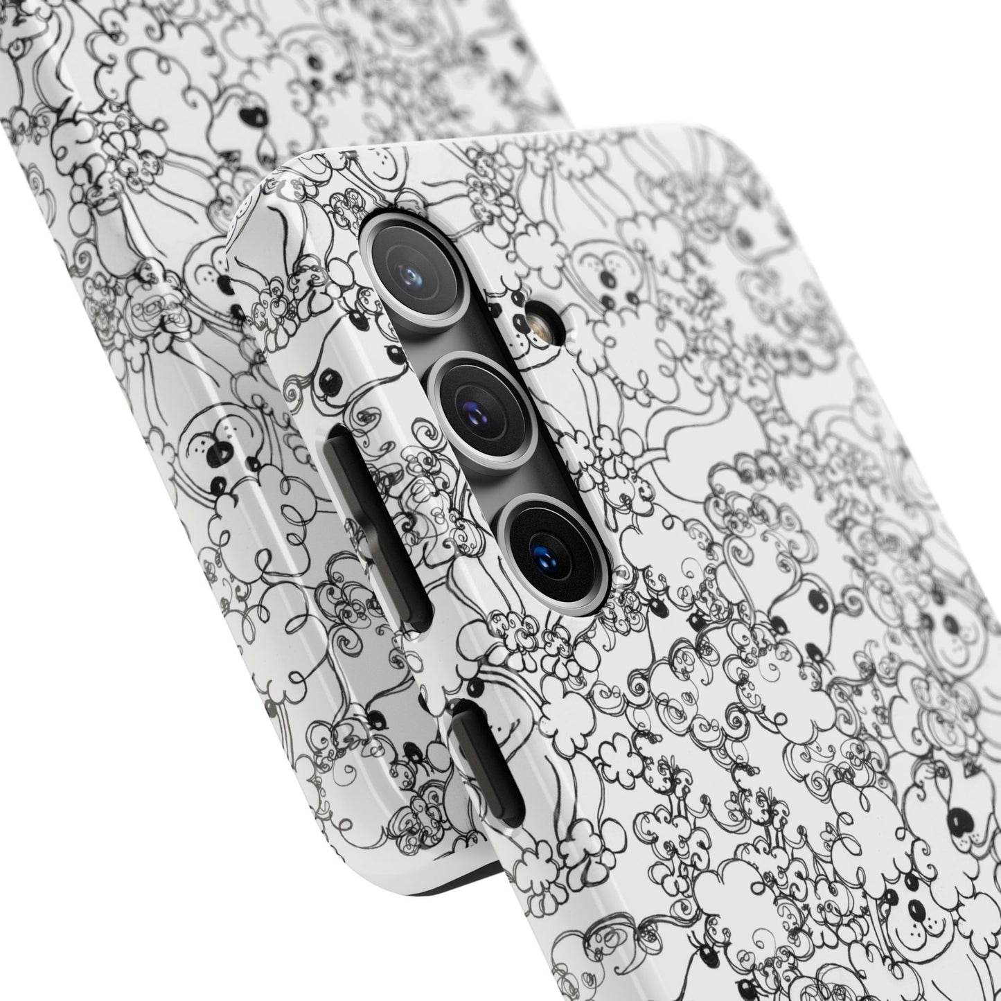 Poodle Party White Phone Case