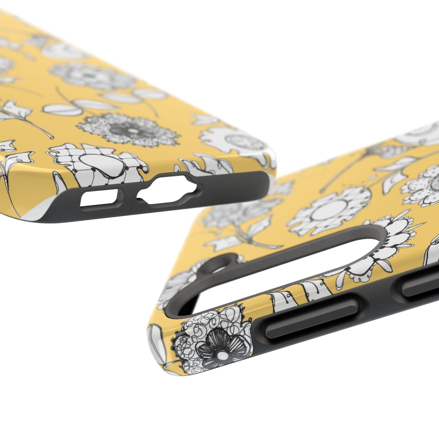 Paper Posies Yellow Phone Case