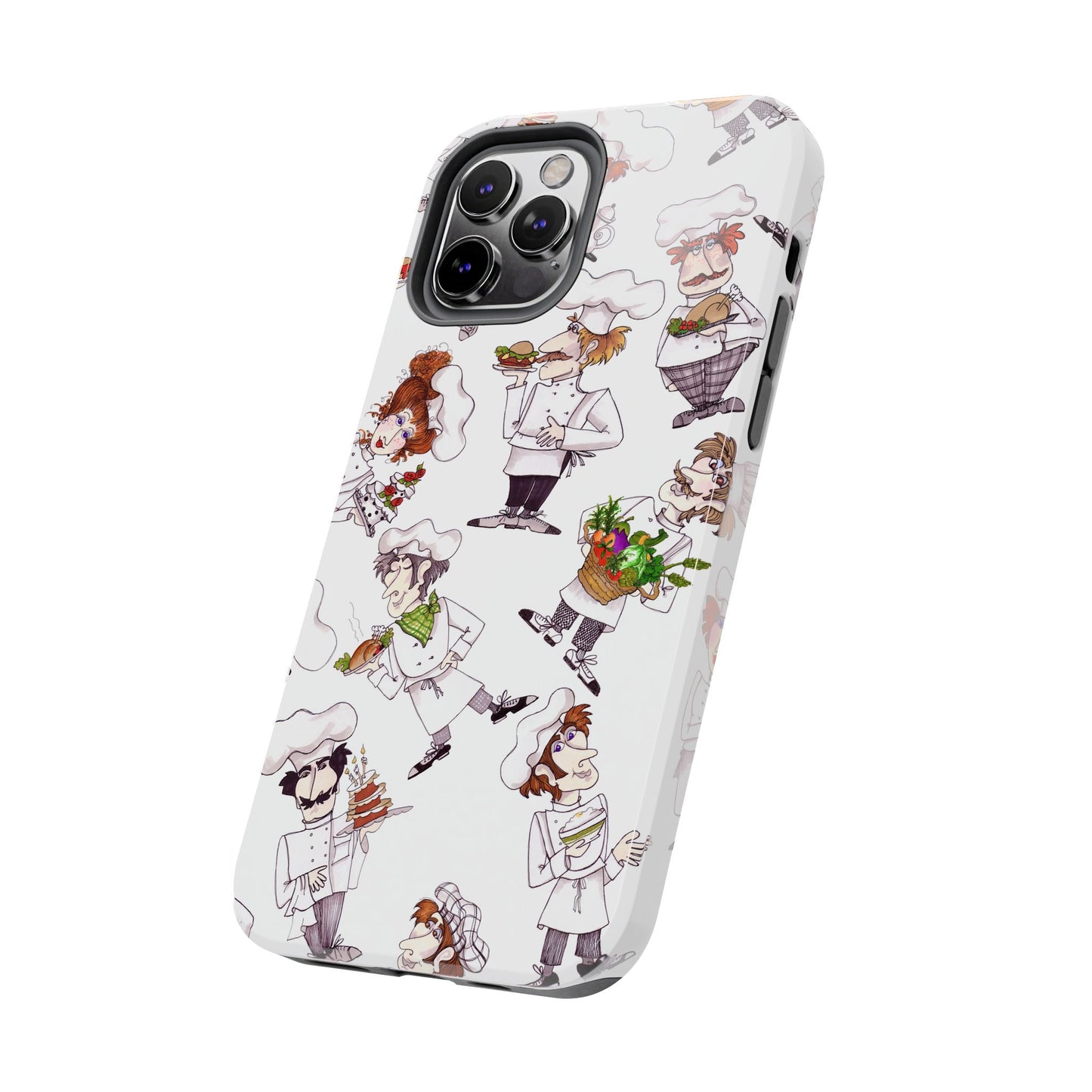 Tossed Chefs White Phone Case