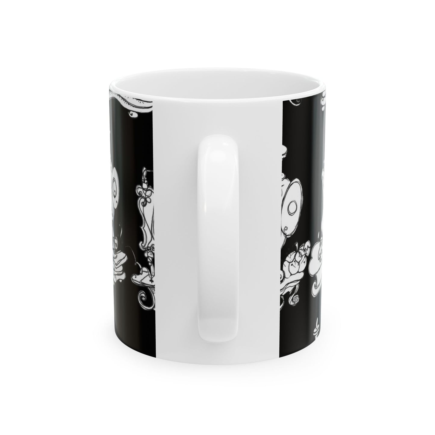 Sew Sew Black / White Cup