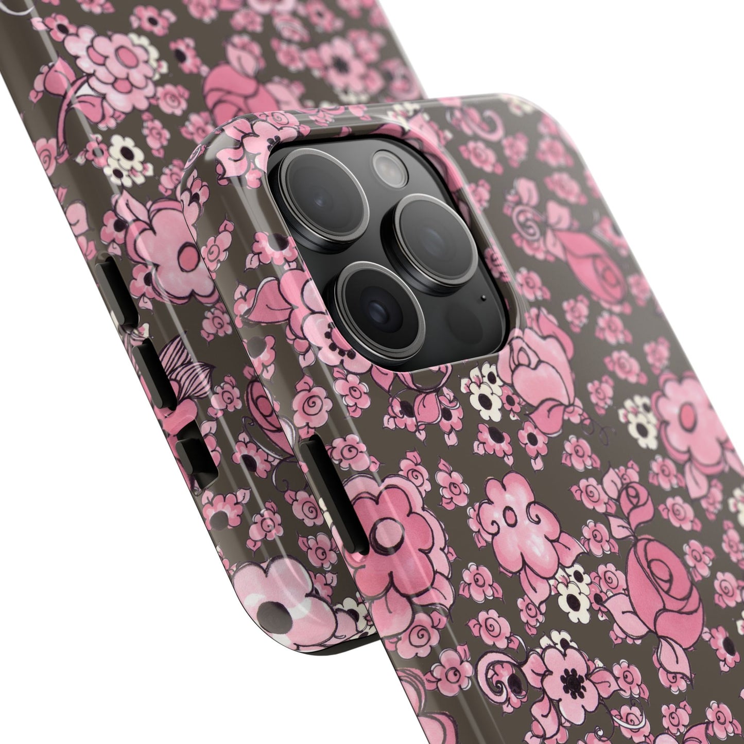 Profuse Posies Mocha Phone Case