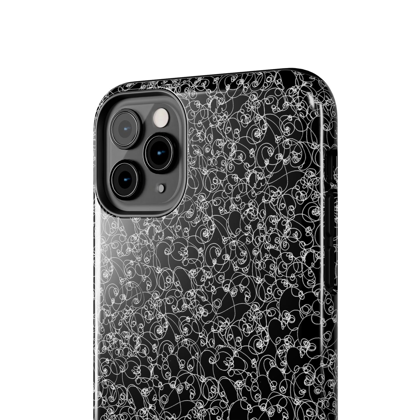 Scribble Black / White Phone Case