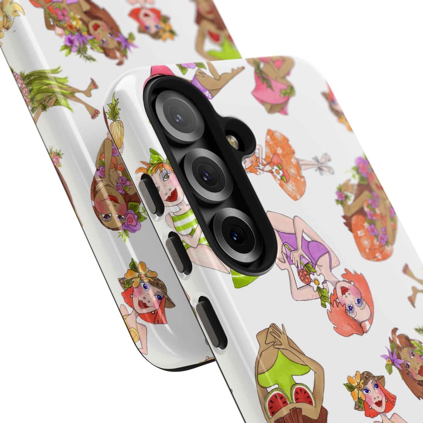 Island Toss White Phone Case