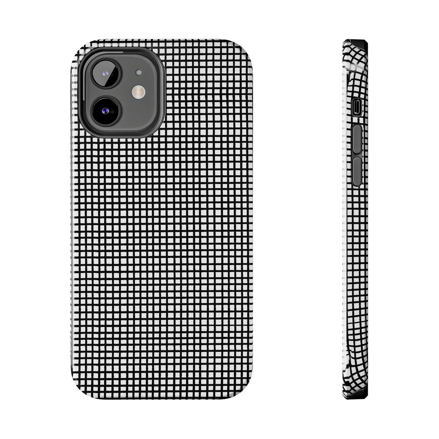 Chipper Check Black Phone Case