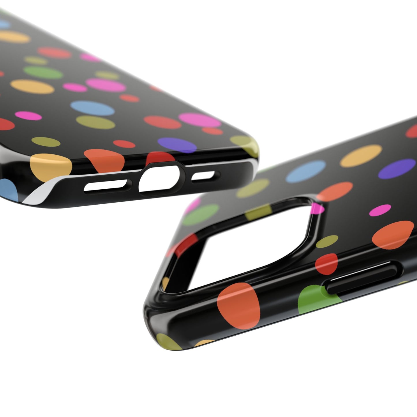 Dot Assortment Black Phone Case