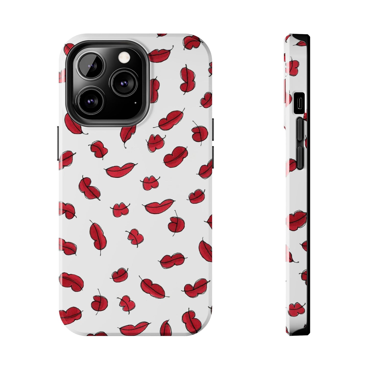Lotsa Lips White Phone Case