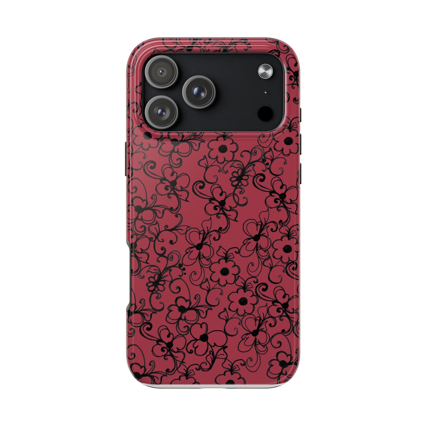 Daisy Jungle Red Phone Case