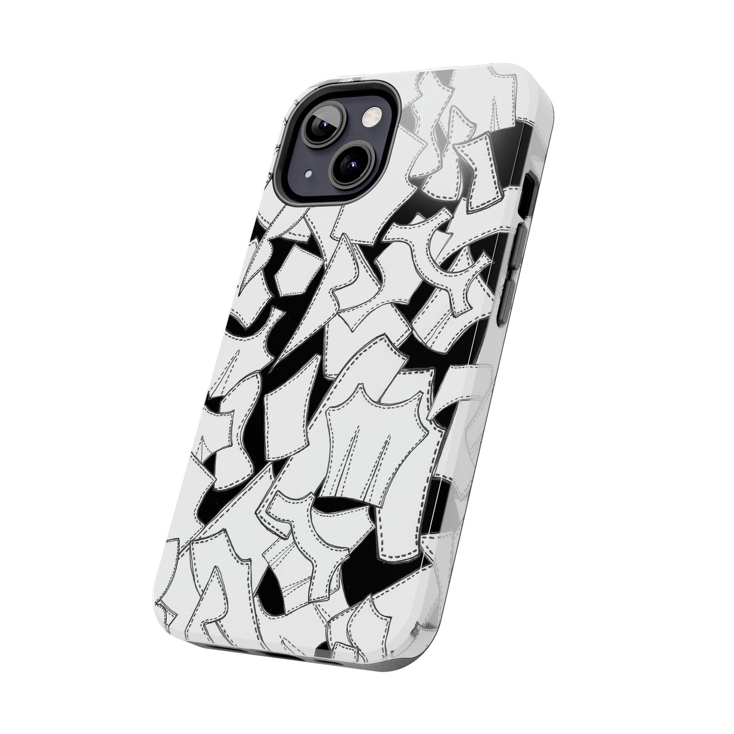 Pattern Pieces Black Phone Case