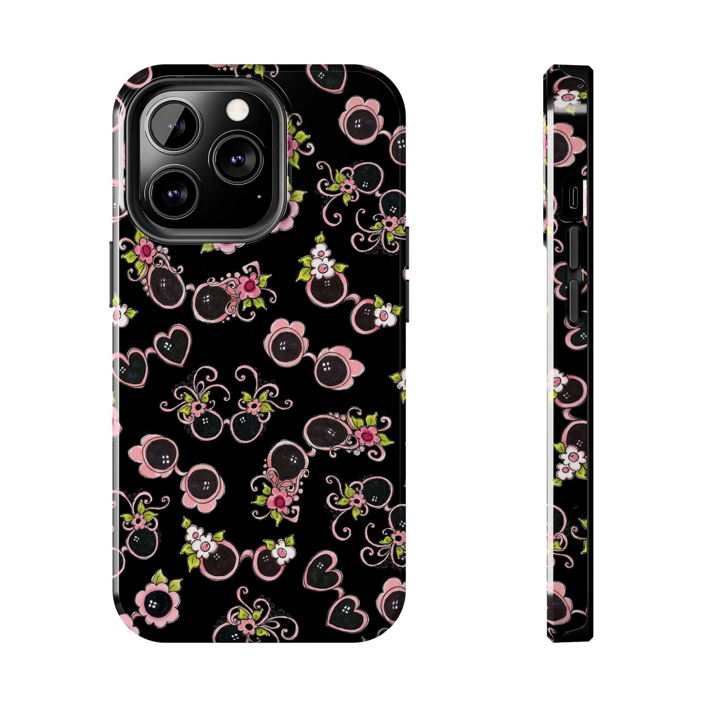 Tossed Shades Black Phone Case