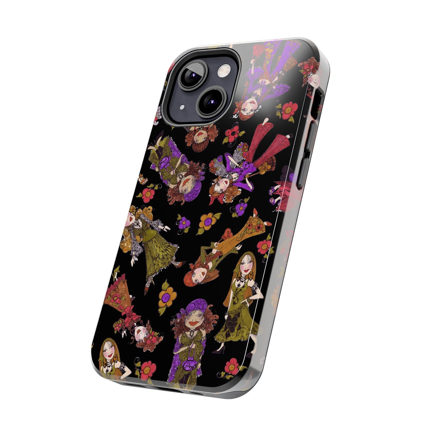 Tossed Gypsies Black Phone Case