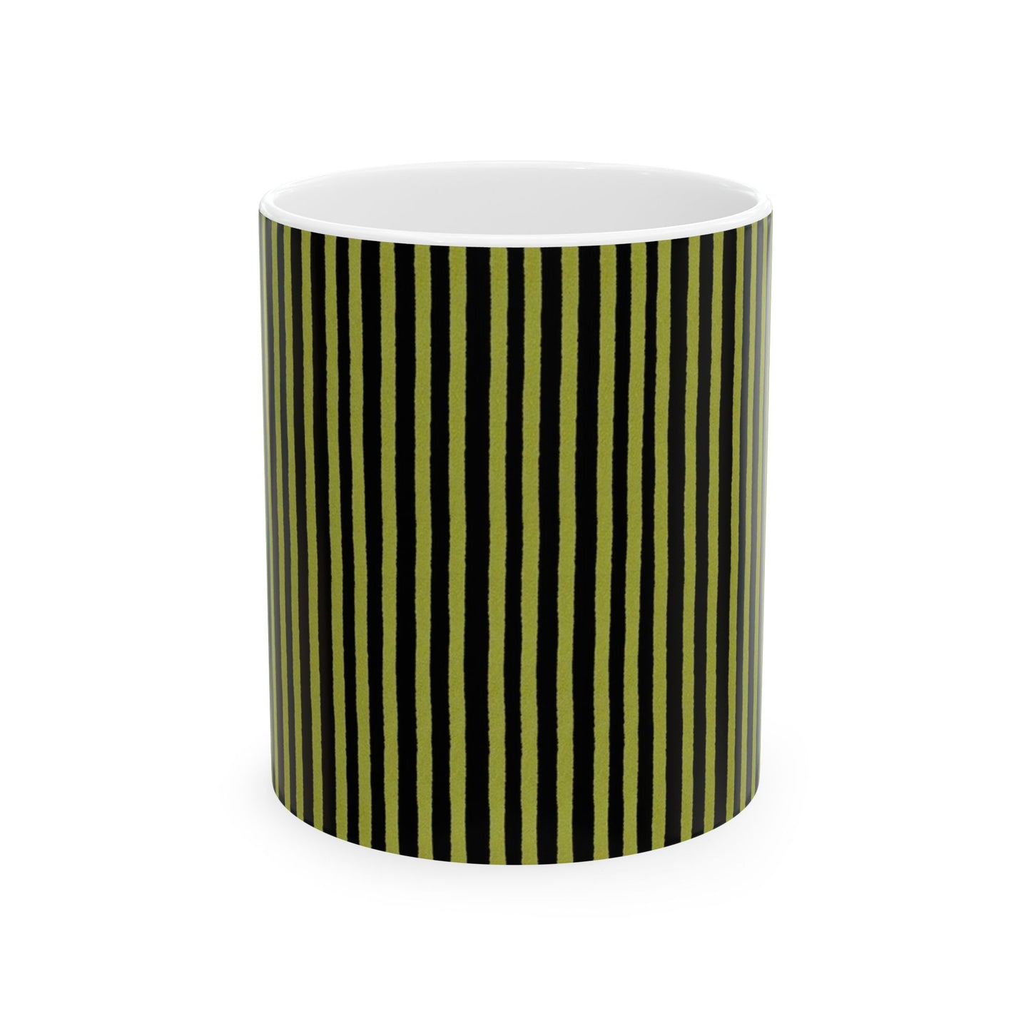 Happy Stripe Green / Black Cup