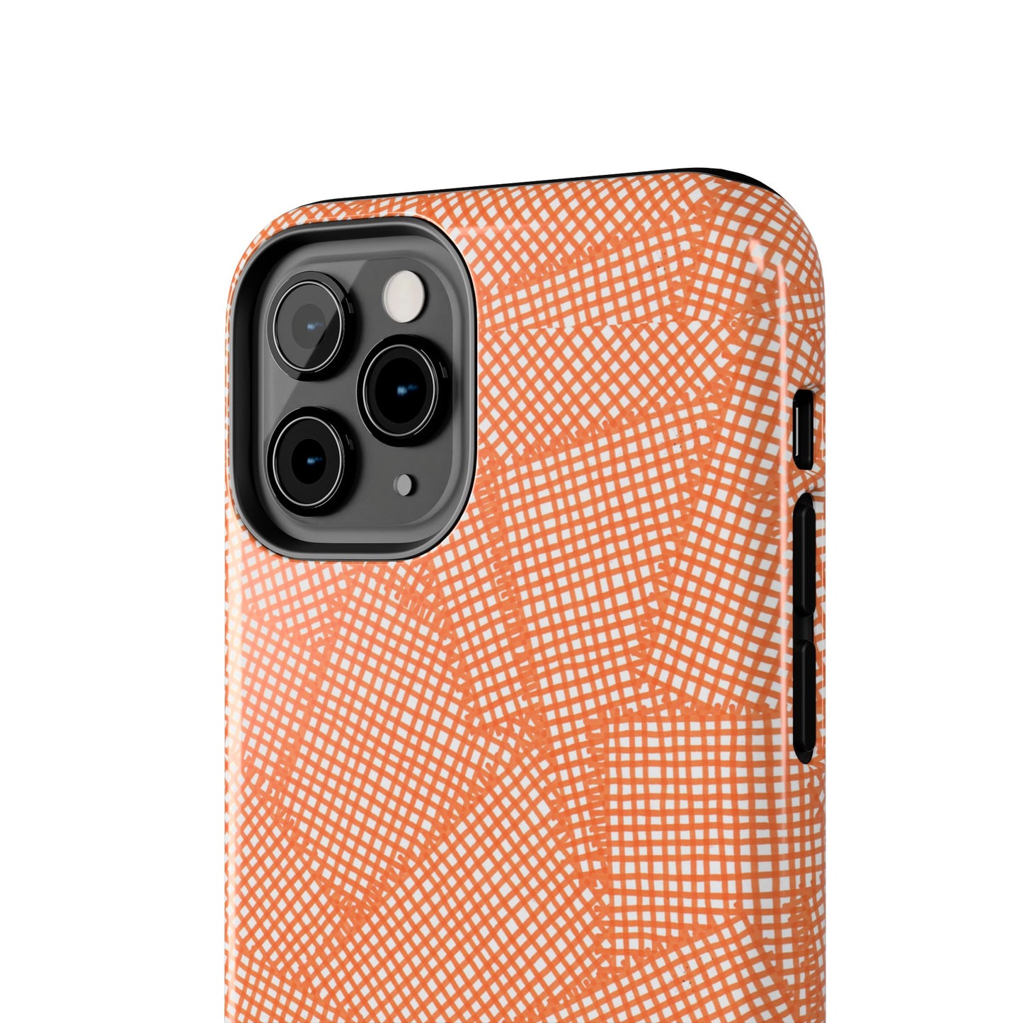 Check Patch Large Orange Phone Case