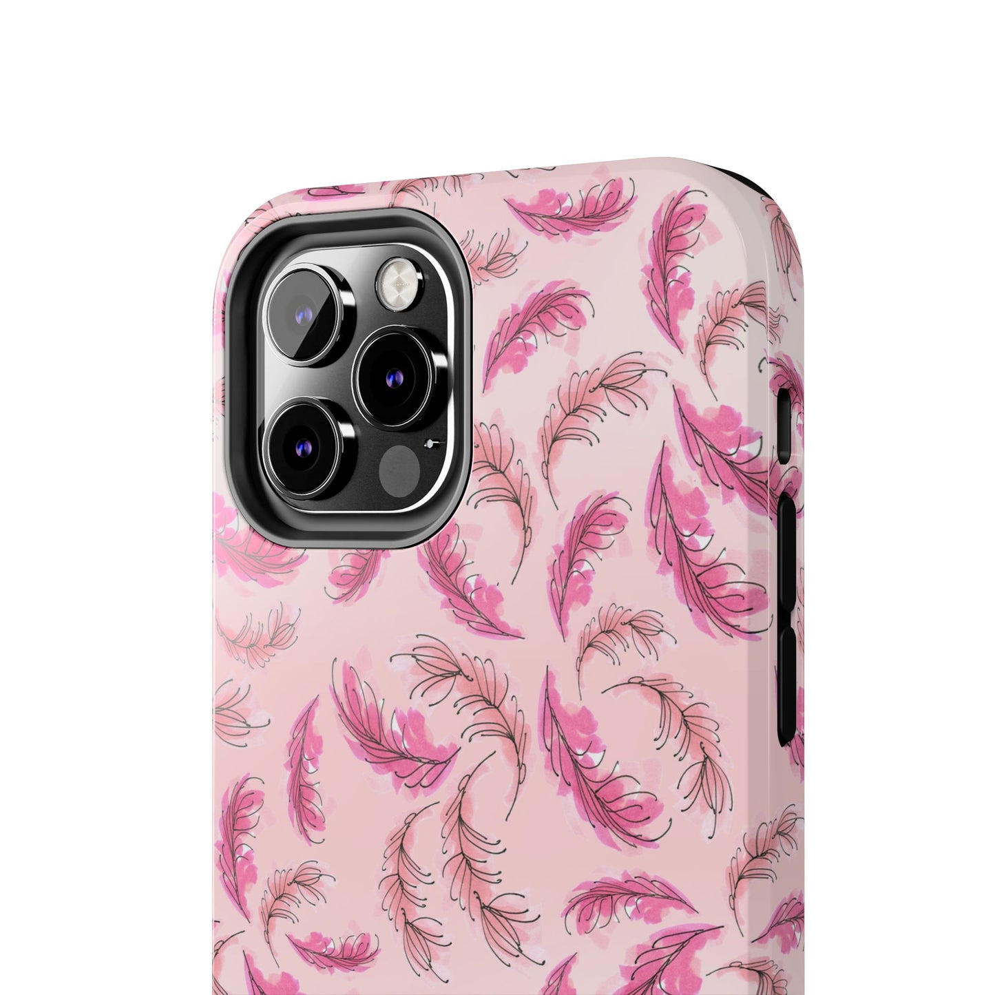 Flam Feathers Pink Phone Case