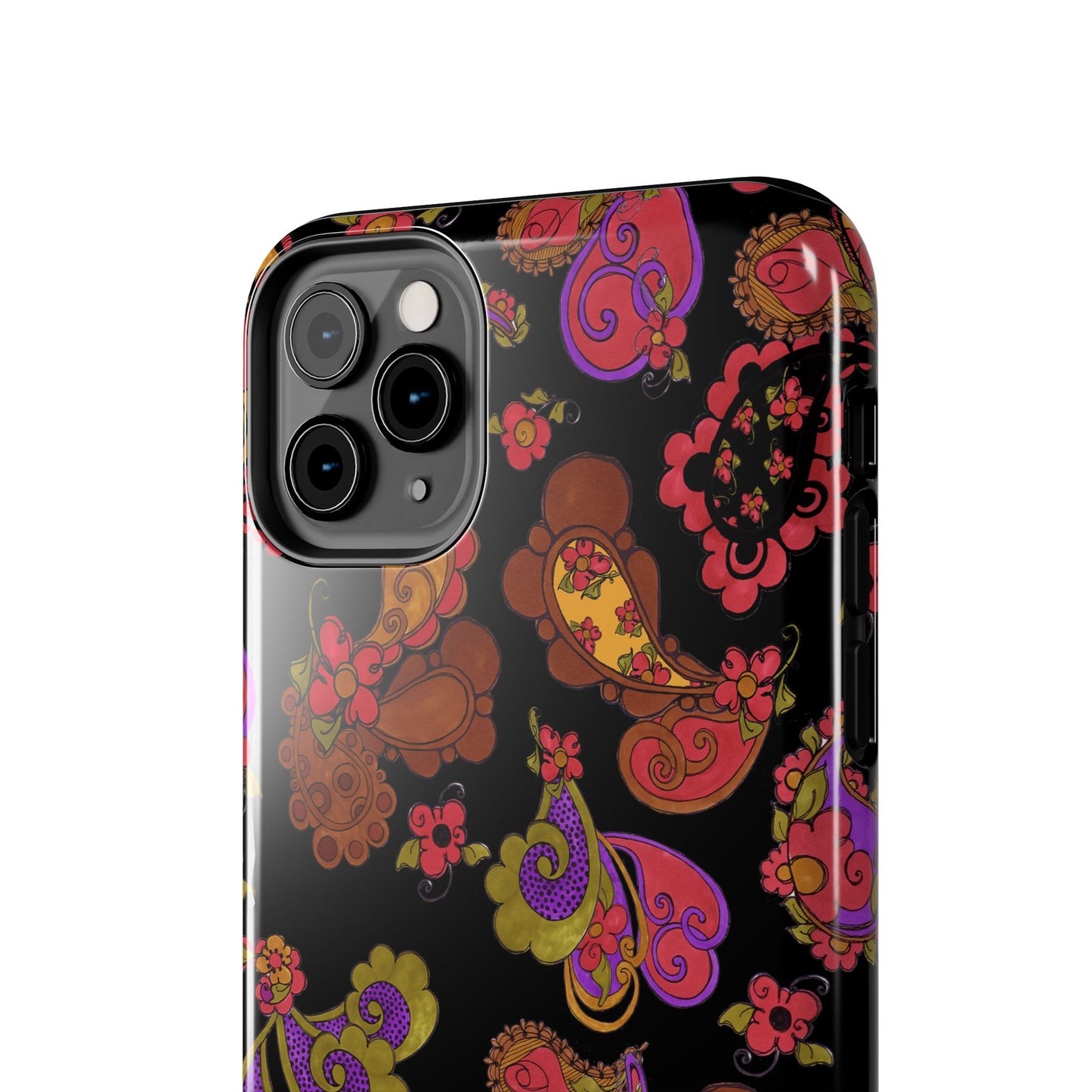Posie Paisley Black Phone Case