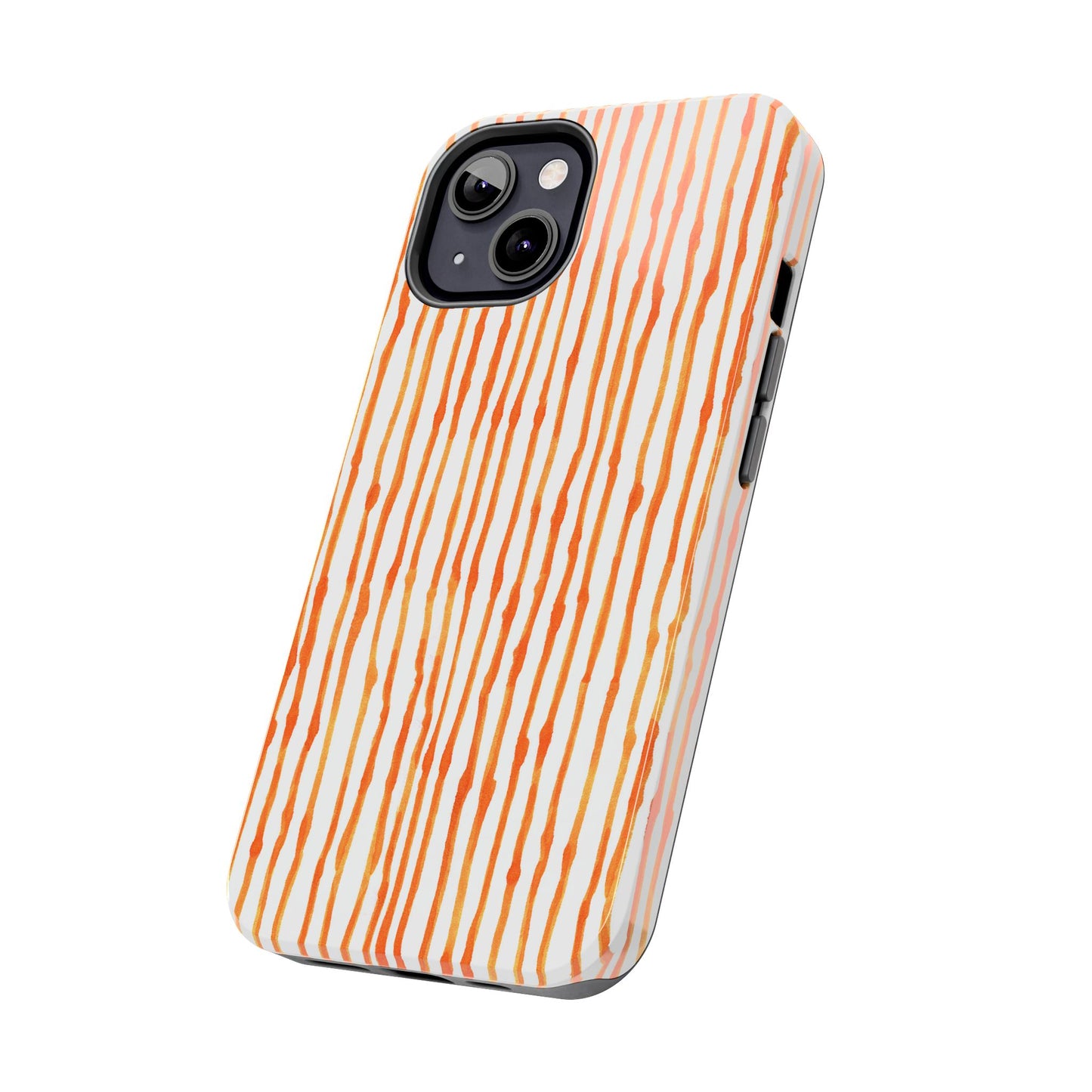 Faux Seersucker Orange / White Phone Case