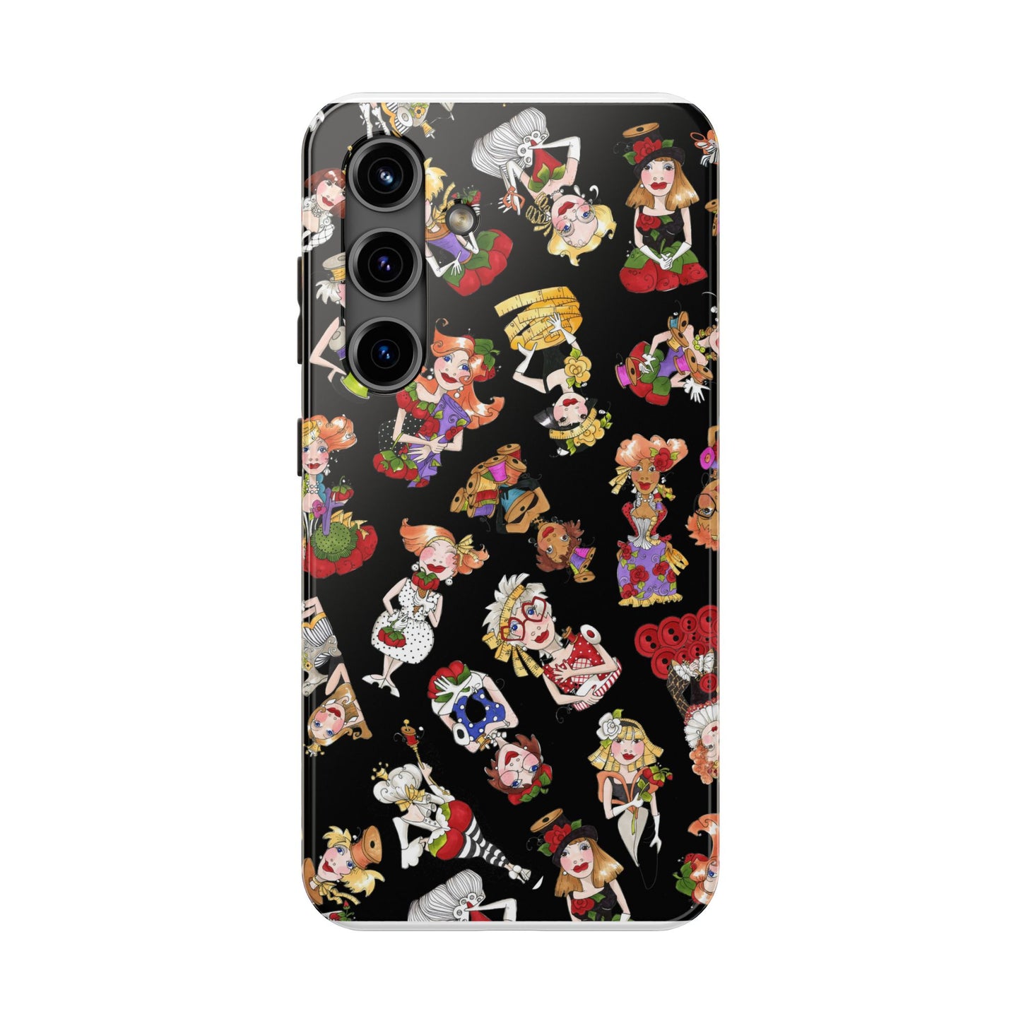 Curious Toss Black Phone Case