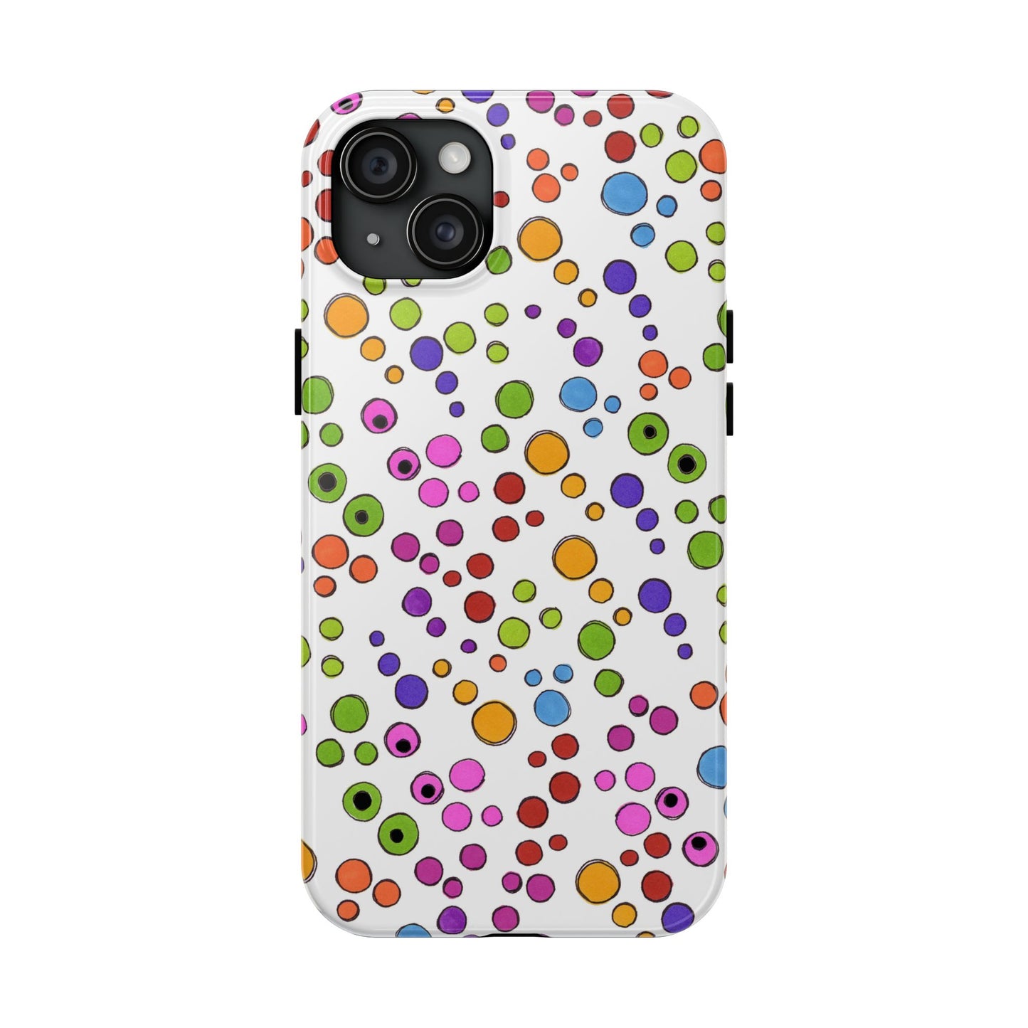 Dog Dots White / Multi Phone Case