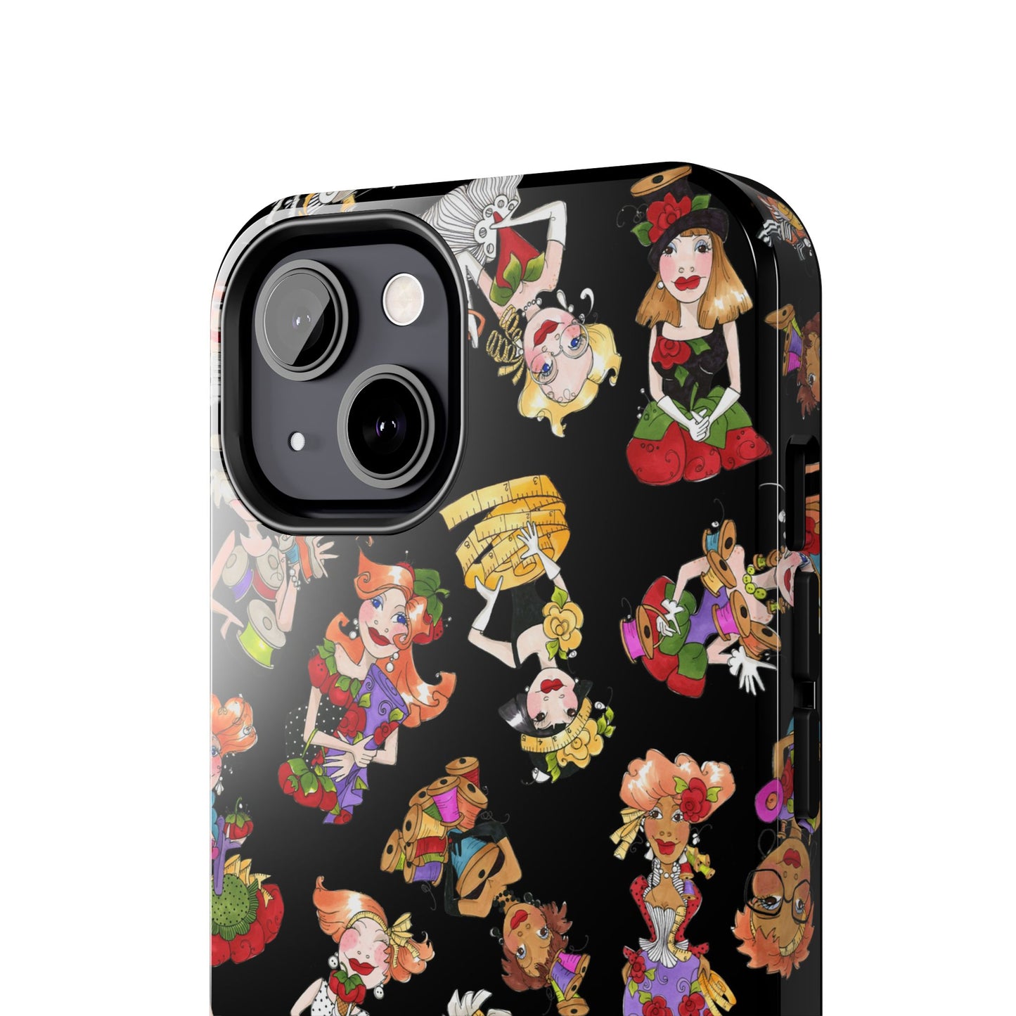 Curious Toss Black Phone Case