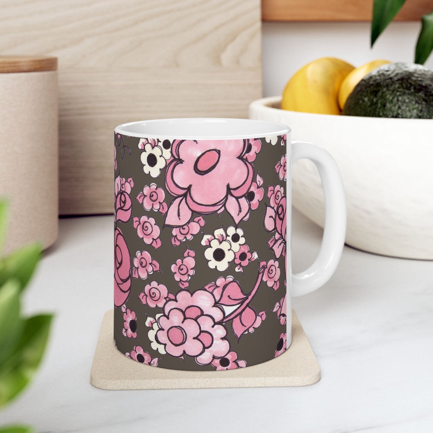 Profuse Posies Mocha Cup