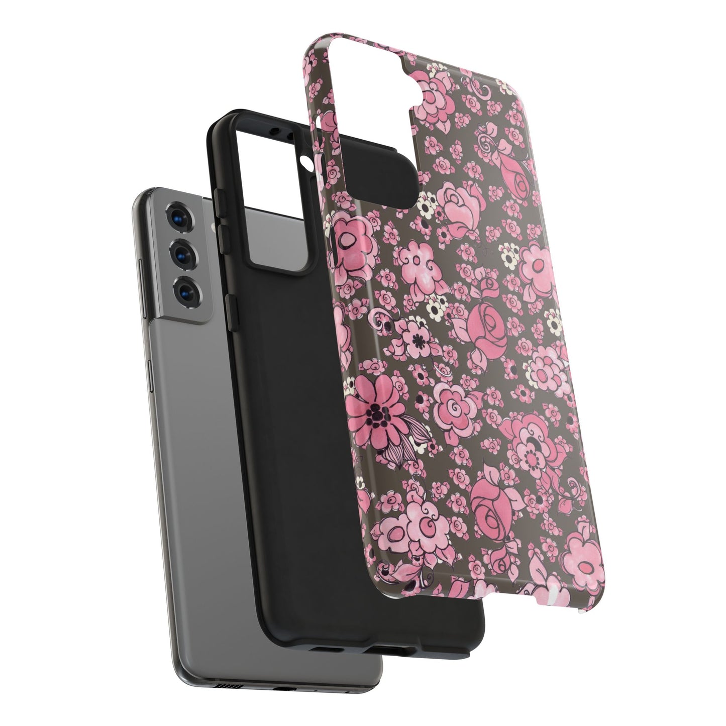 Profuse Posies Mocha Phone Case