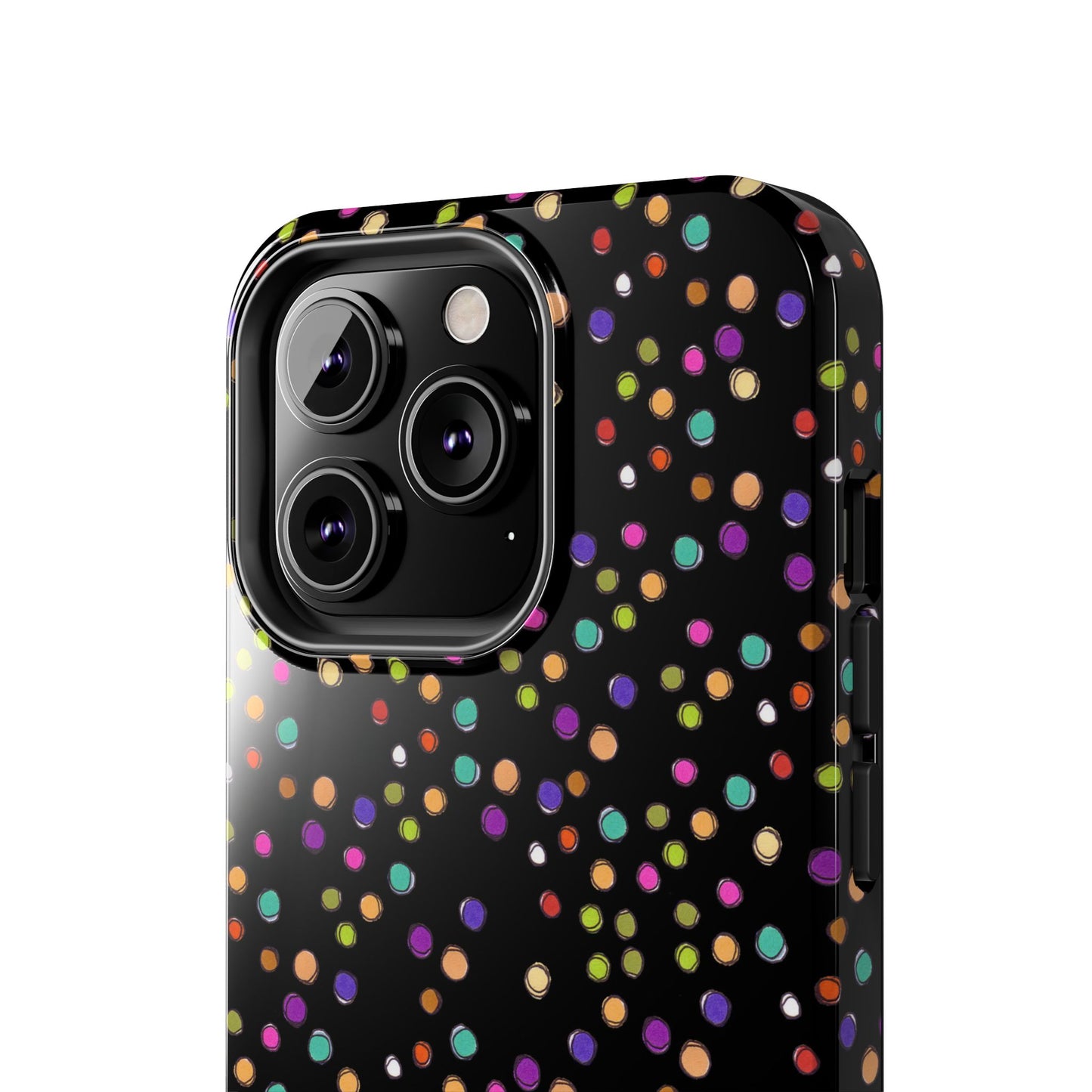 Dog Dots Black Phone Case