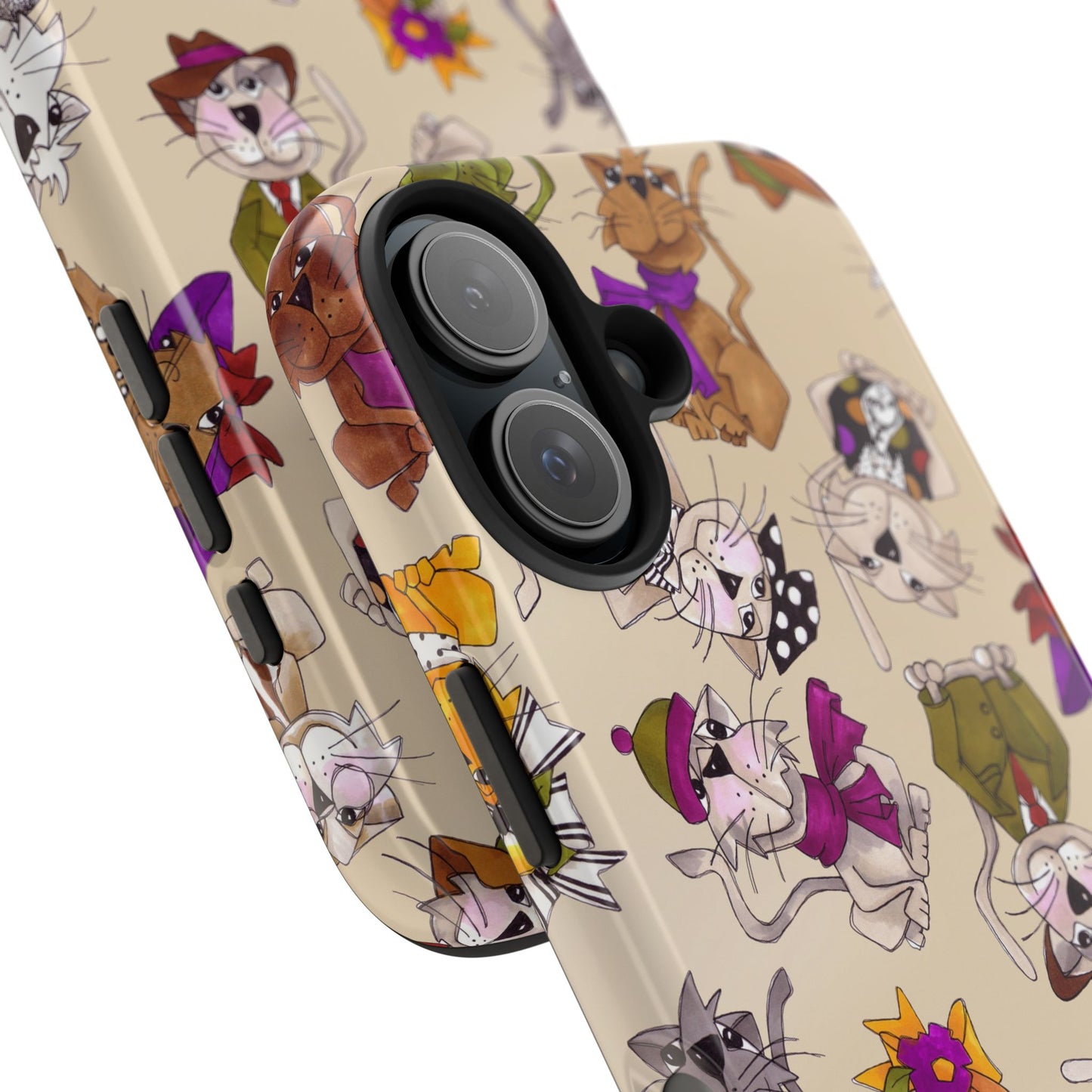 Spice Cats Tossed Muslin Phone Case