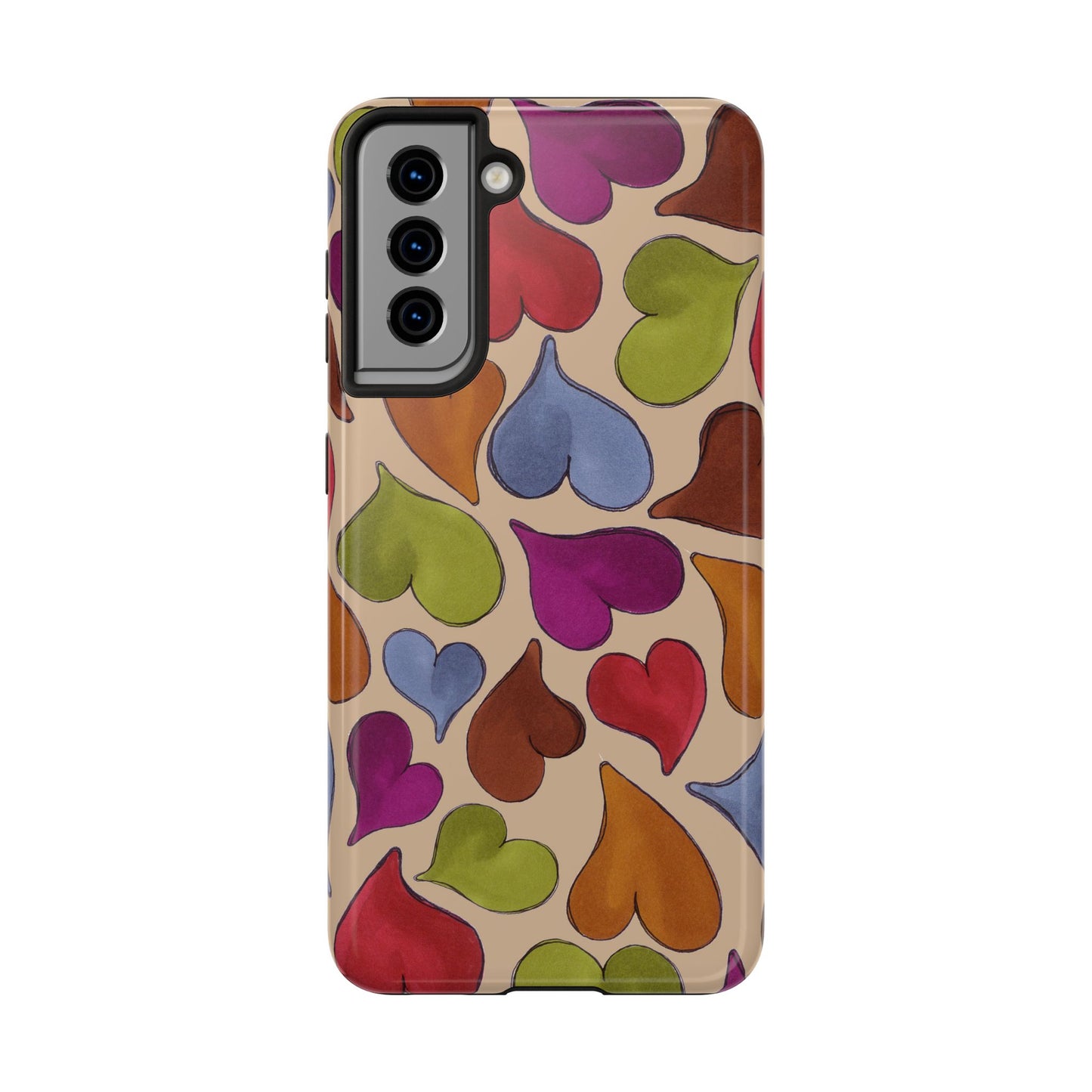 Big Hearted Khaki Phone Case