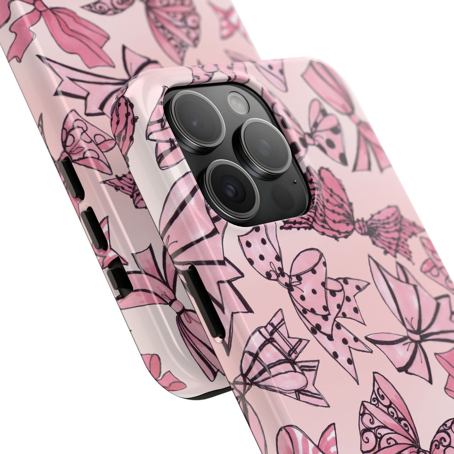 Blushing Bows Pink Sky Phone Case