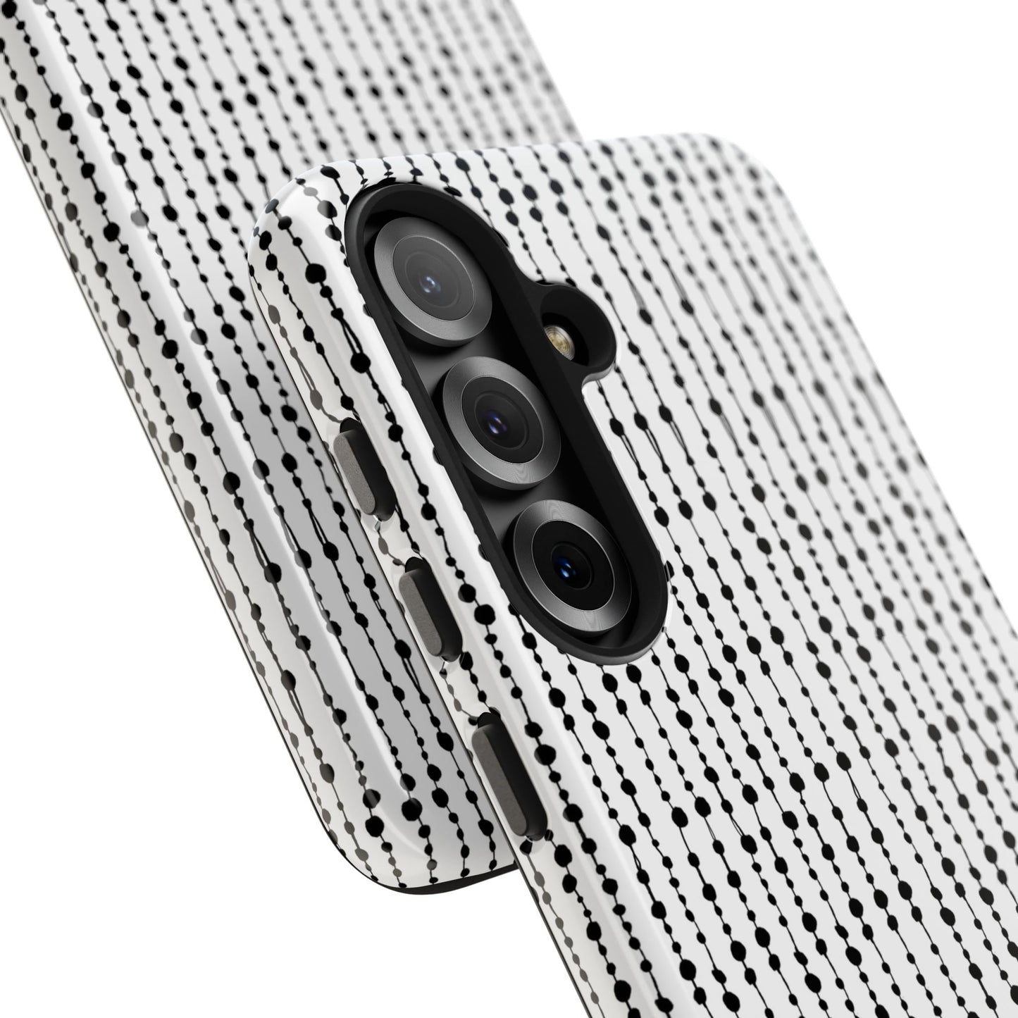 Beaded Curtain White / Black Phone Case