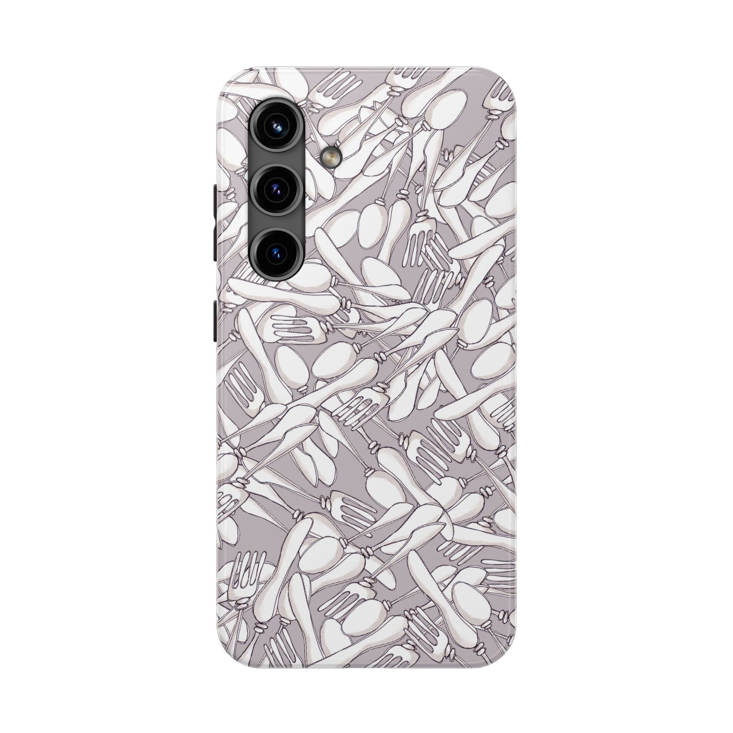 Silverware Wars Silver Phone Case
