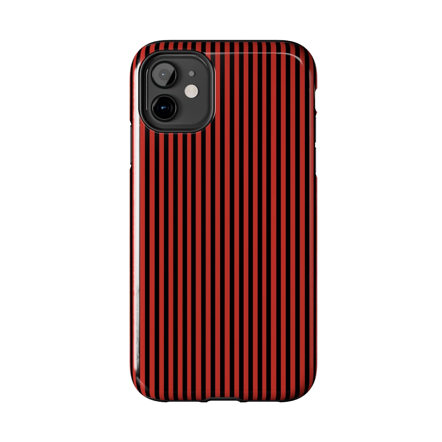 Stripe Red / Black Phone Case