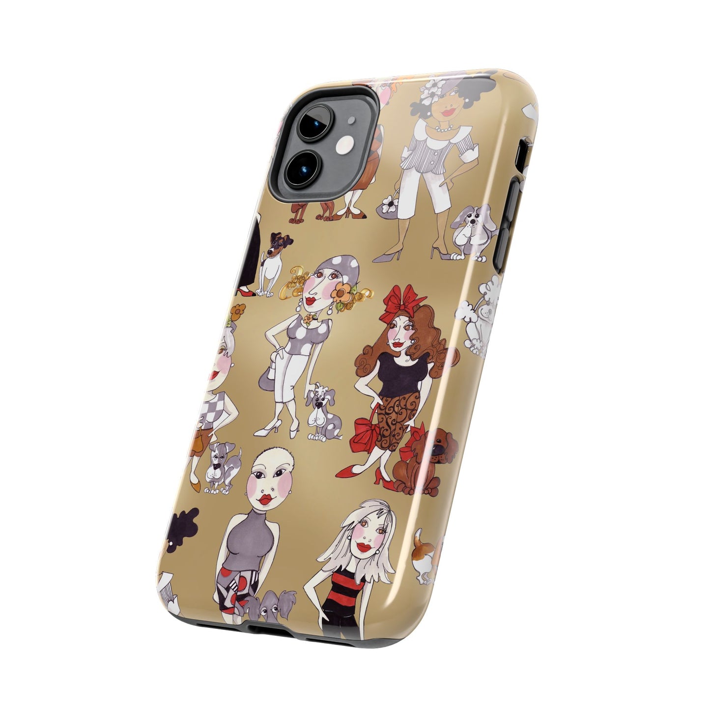 Dog Ladies Tan Phone Case